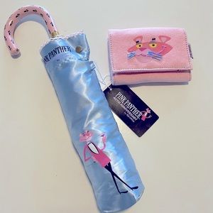 Shag Pink Panther Umbrella and Wallet